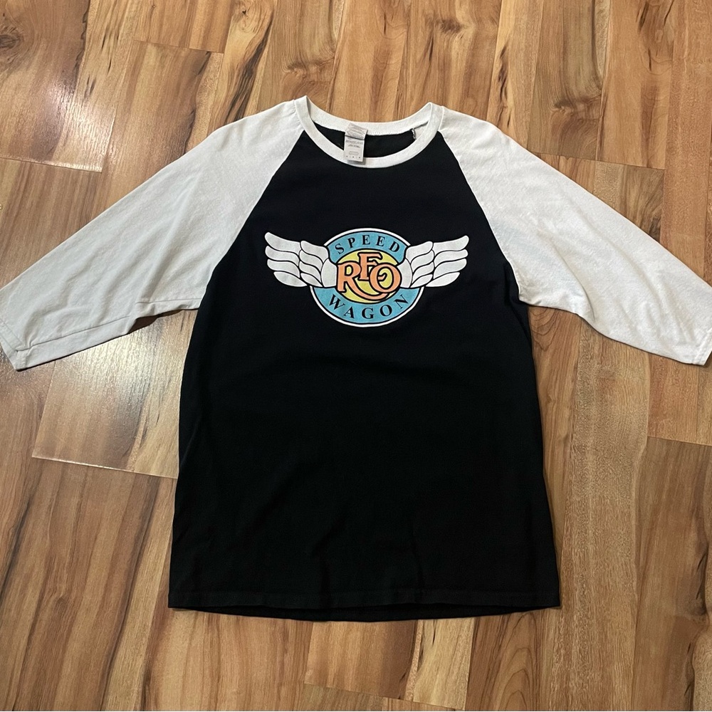 REO Speedwagon Hi Infidelity 40th Anniversary Tour Baseball Tee Size Med Unisex